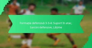 Formație defensivă 3-3-4: Suport în atac, Sarcini defensive, Lățime