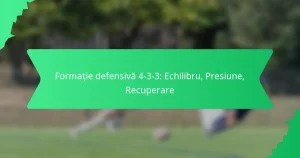 Formație defensivă 4-3-3: Echilibru, Presiune, Recuperare