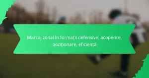 Marcaj zonal în formații defensive: acoperire, poziționare, eficiență
